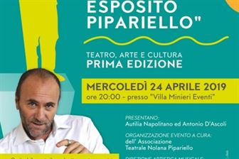 Premio teatro, arte e cultura “Salvatore Esposito Pipariello”: domani la cerimonia di premiazione con Gianfranco Gallo